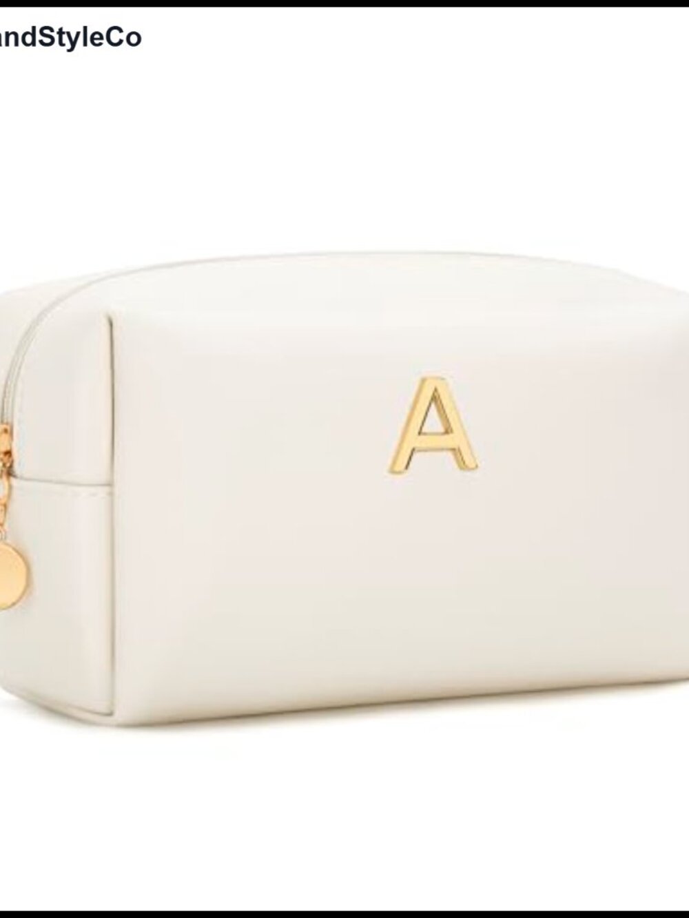 Personalized PU Leather Makeup Bag Travel Toiletry Cosmetic Case